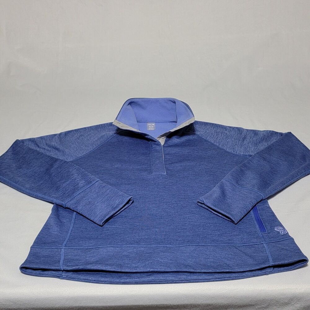Mountain Hardwear Norse Peak Polyester Fleece Pullover Blue Medium Preowned